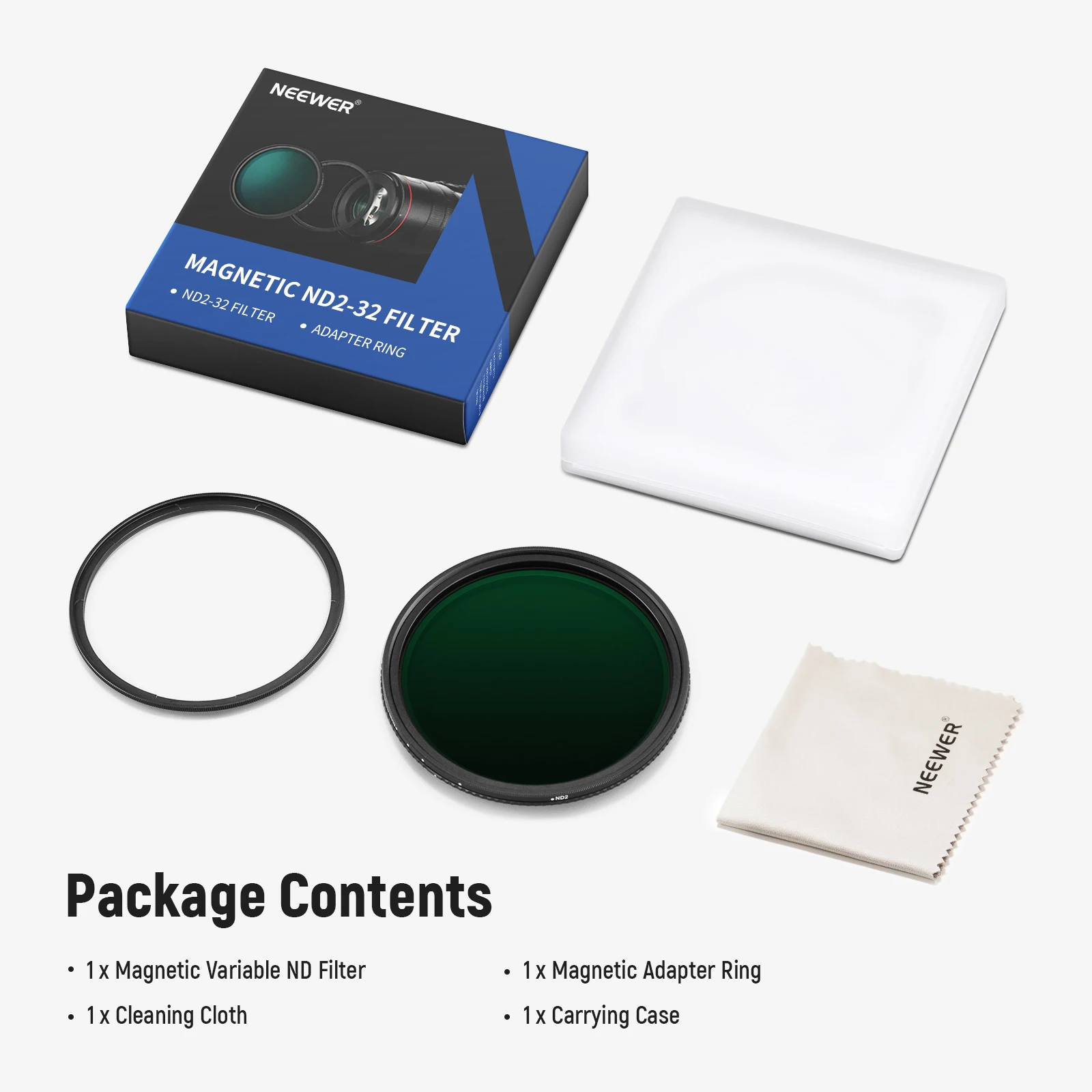 Magnetic Variable ND Filter ND2-32 with Magnetic Adapter Ring HD Adjustable Neut
