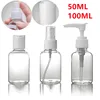 50ml 100ml Empty Professional New Portable Transparent Travel Cosmetic Bottle Points Bottling Refillable Diy Make Up Tools 1