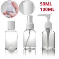 50ml 100ml Empty Professional New Portable Transparent Travel Cosmetic Bottle Points Bottling Refillable Diy Make Up Tools 1