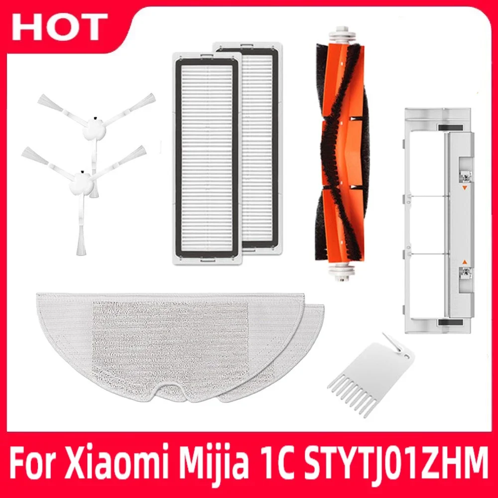 

For Xiaomi Mijia 1C STYTJ01ZHM Side Main Brush Water Tank Mop Cloth HEPA Filter Parts Kit Robot Vacuum Cleaner Accessories