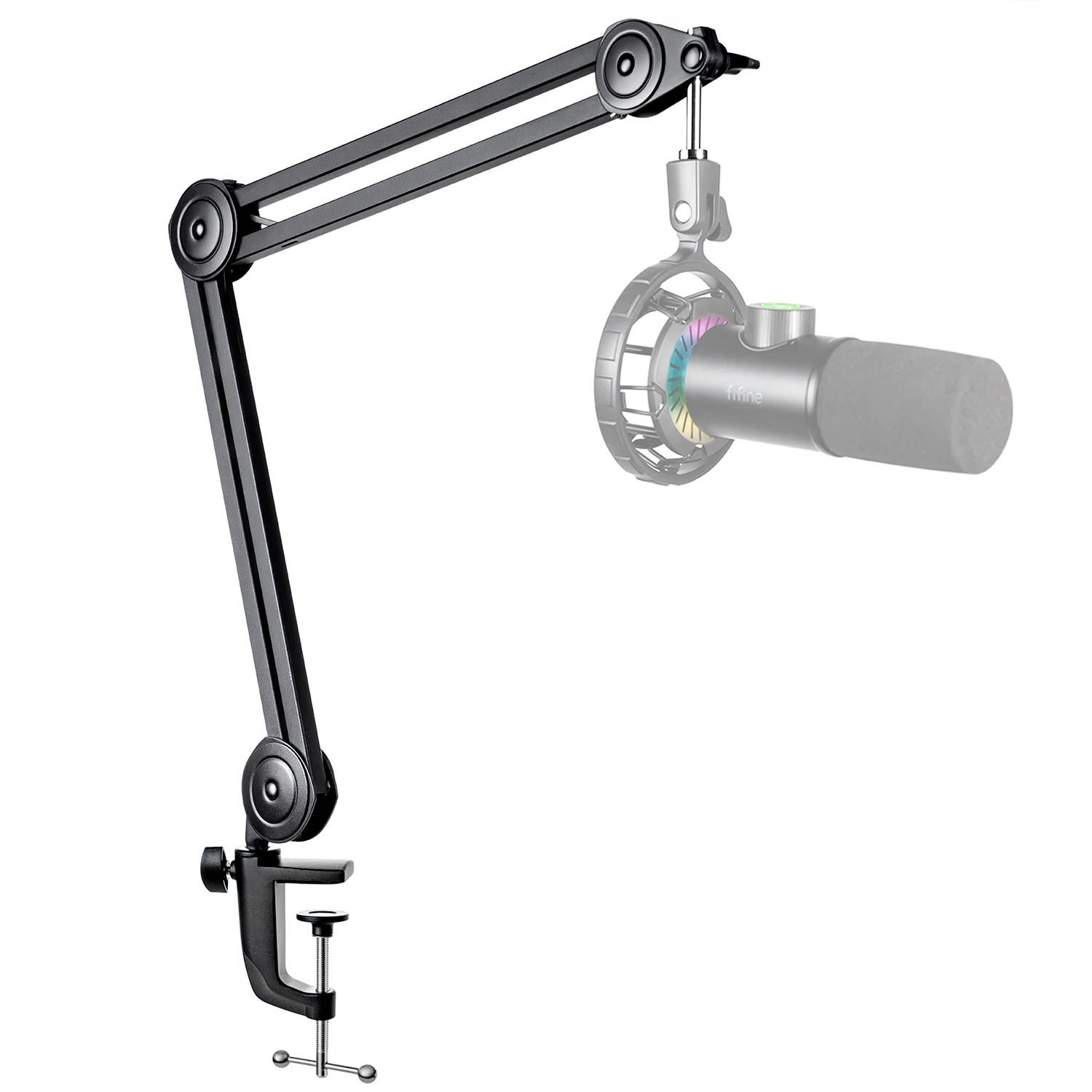 Fifine-suporte de Braço de Microfone Pesado Suspensão Tesoura Suporte de Microfone Ajustável Suporte de Microfone Gravação Jogos Podcasting-bm63