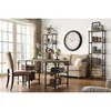Vintage Industrial 1pc Writing Desk with 4 Open Shelves Rustic Poplar Finish Solid Wood and Metal Furniture Modern Design Offic 6