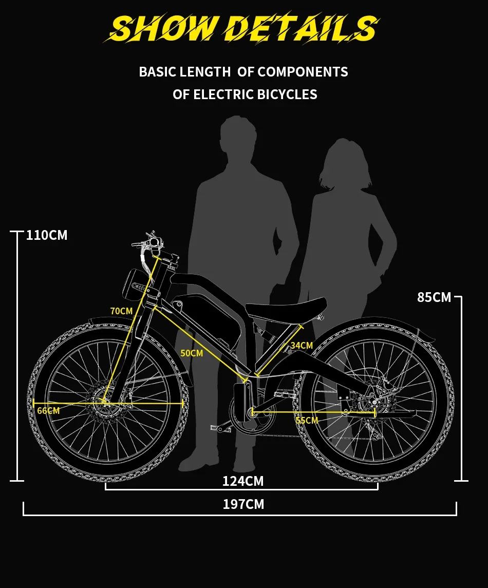 DUOTTS N26 Erwachsenen-Elektrofahrrad Doppelmotor 48V20AH Akku 26*4,0 Zoll Breitreifen E-Bike – Detail 7