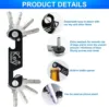 New Men Fashion Keychain Holder for Car Keys Wallet Smart Key Organizers Multi-function Portable Car Key Holder Key Bag 2
