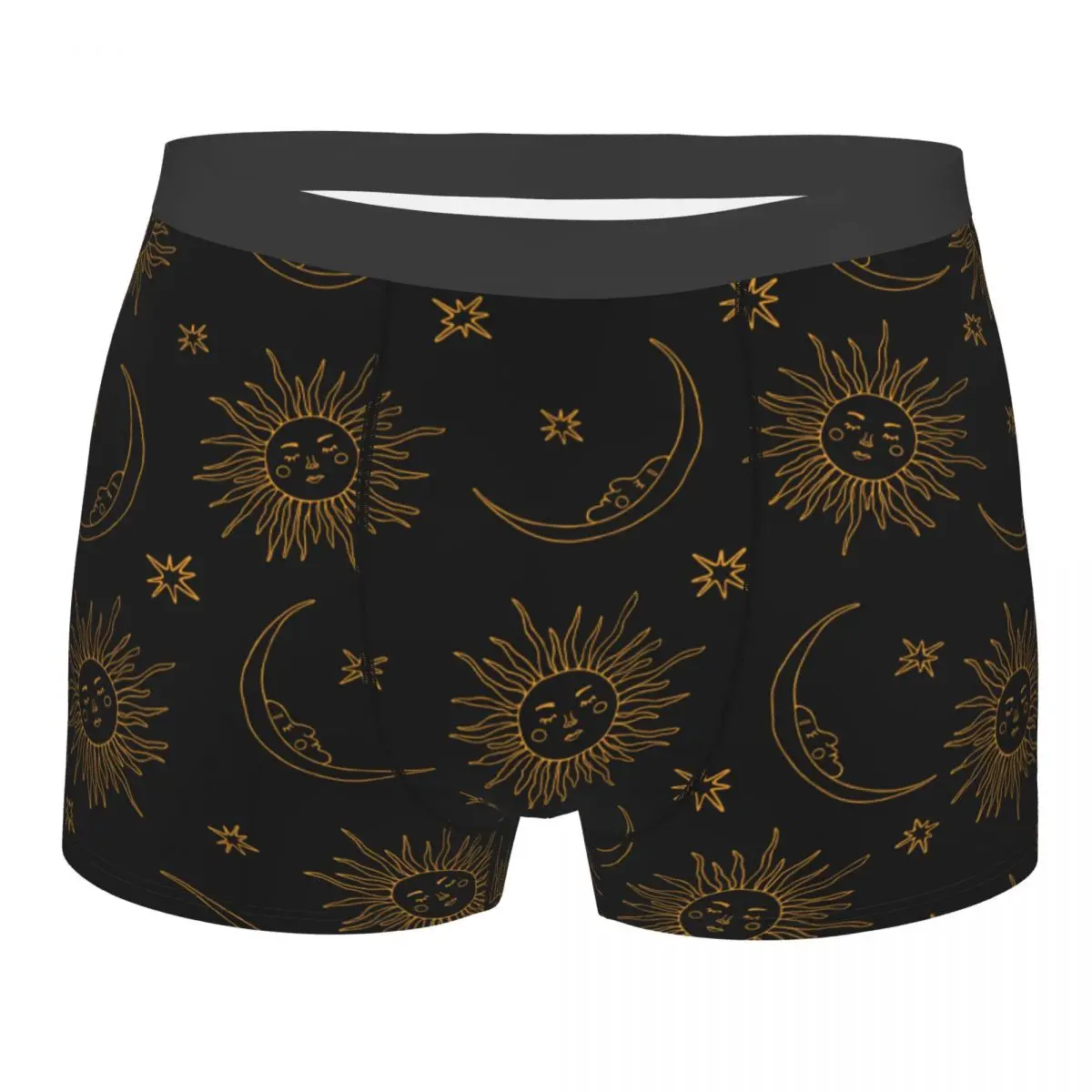 

Funny Boxer Sun And Moon Magic Symbols Shorts Panties Briefs Men's Underwear Breathable Underpants for Male S-XXL