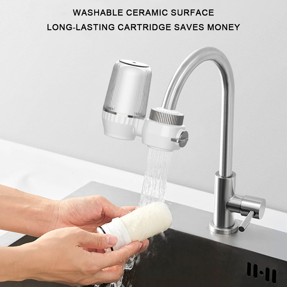 Filtro per depuratore d'acqua del rubinetto rubinetto da cucina di ricambio lavabile Filtro in ceramica a lunga durata rimozione dei batteri puliti a nove stadi - Image 2