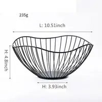 Metal Fruit Basket Simple Fruit Basin Multi-Size Iron Snack Bread Vegetable Storage Bowls Kitchen Eggs Dessert Holder Organizer 6