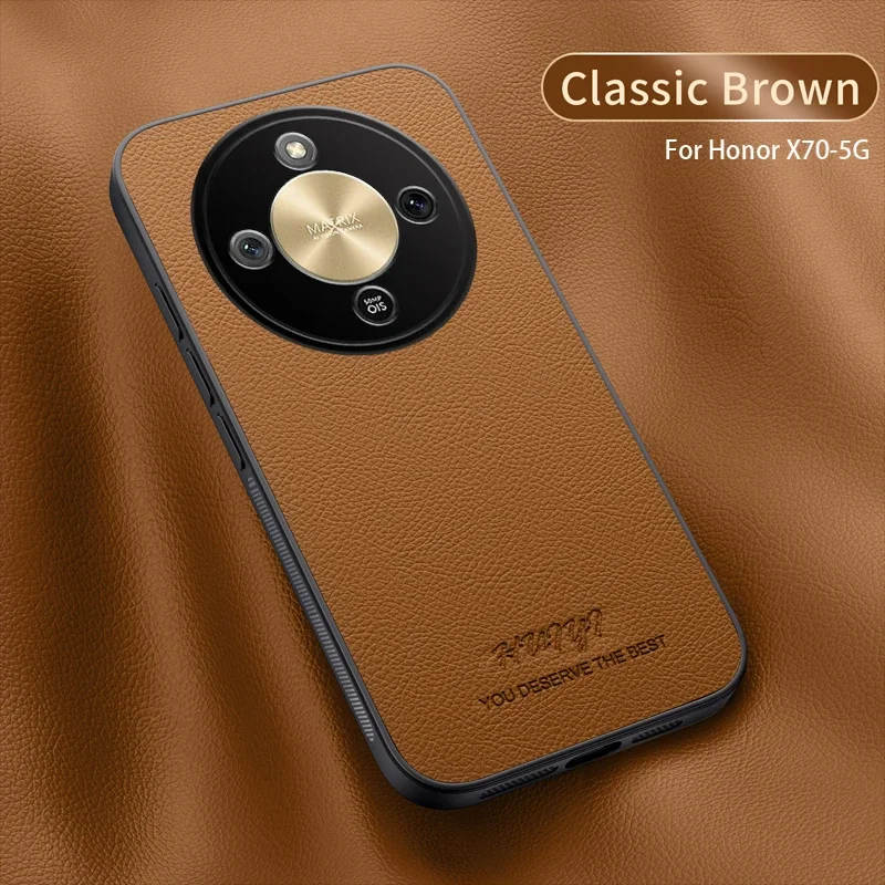 Leather Magnetic Charging Case - Business Anti-Fall Protective Cover