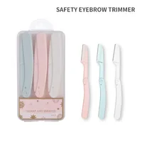 Fashion  Eyebrow Trimmers Safe Eye Brow Shaper Foldable for Women Makeup Tools Eyebrow Trimmer Razor Blades Shaver 2