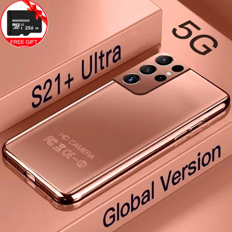 Global Version S21+ Ultra 5G 7.3 Inch Smartphone 16GB+512GB 6800mAh 24MP+48MP Unlocked Smart Phone Mobile Phones Celular Telefon |