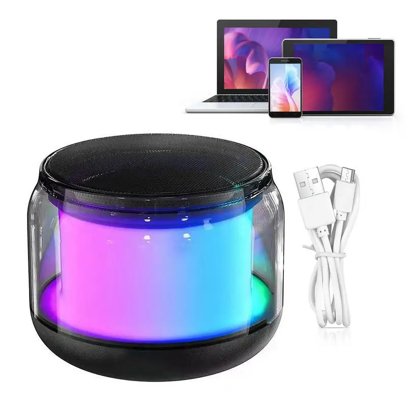 

Portable Speaker Wireless Blue Tooth 5.0 Speaker Stereo Sound Long Playtime Portable Wireless Portable Speaker With RGB Light