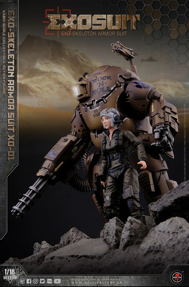 Soldier Story SSE001 EXO XO-01 1/18 Scale Exoskeleton Armor