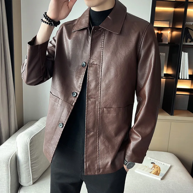 Veste En Cuir Daim Vintage Eddie Bauer Seattle Pour Homme - Taille L, Lavable, Doublée - Occasion Parfait état