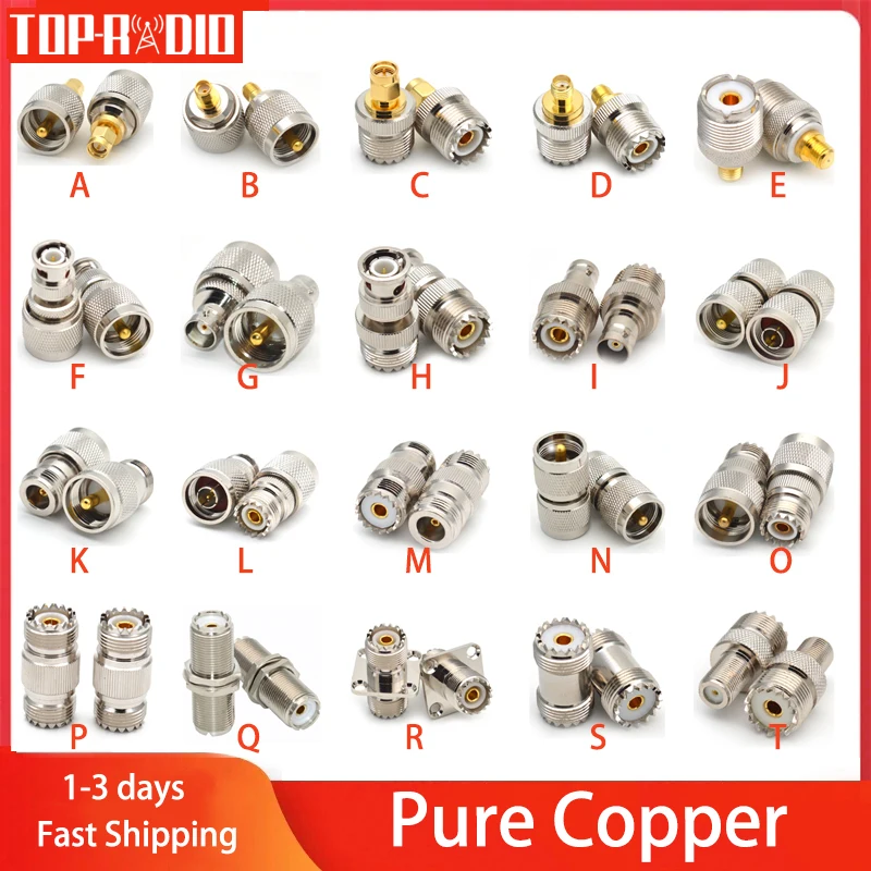 1 Pz UHF SO239 PL259 Presa Di Montaggio Connettore SL16 UHF