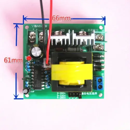 ASHATA Convertitore Di Boost Ad Alta Tensione DC-AC 12V A 110V - Foto 8