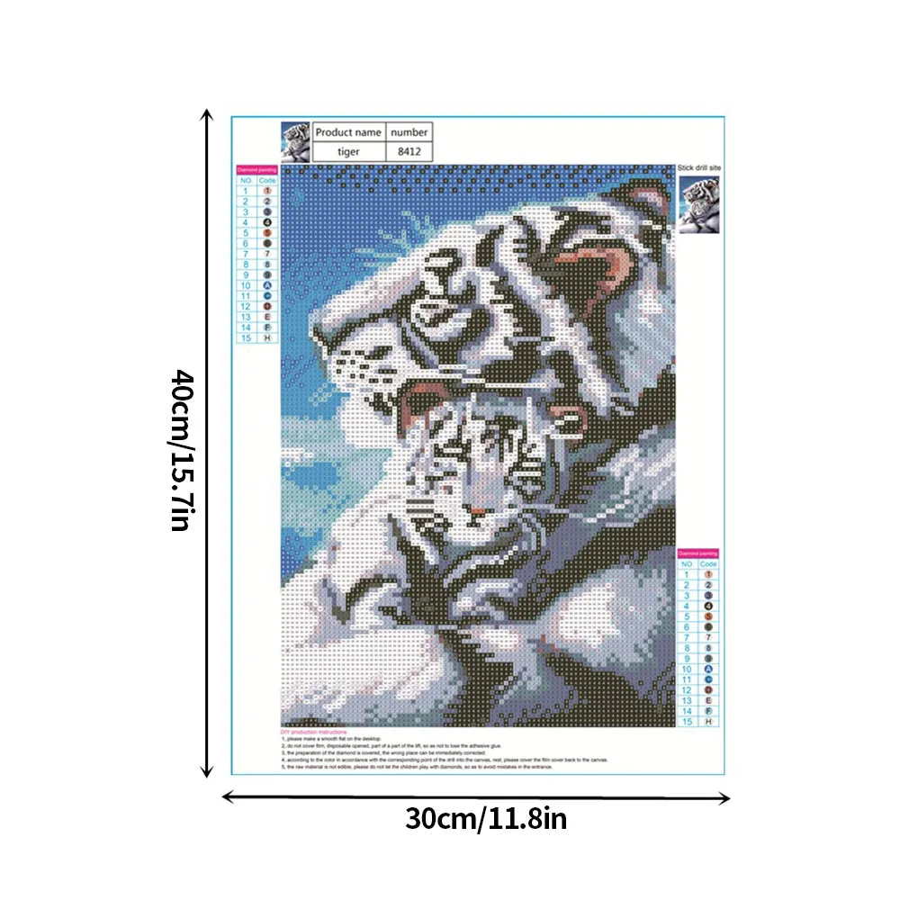 

5D алмазная Бриллиантовая Вышивка крестом для дома и офиса с животным дизайном, кристальная вышивка