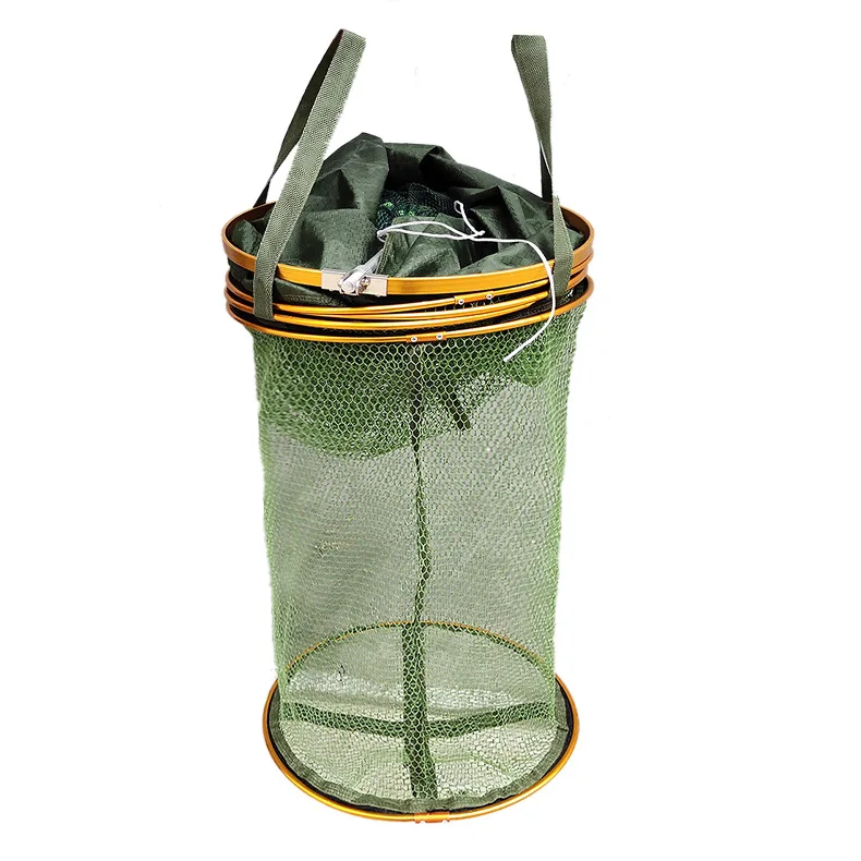 Fishing Net High quality Fishing tackle Aluminum ring edge quick-drying shrimp net 1.7/2.5/3.0 meters glue shrimp cage fishing net