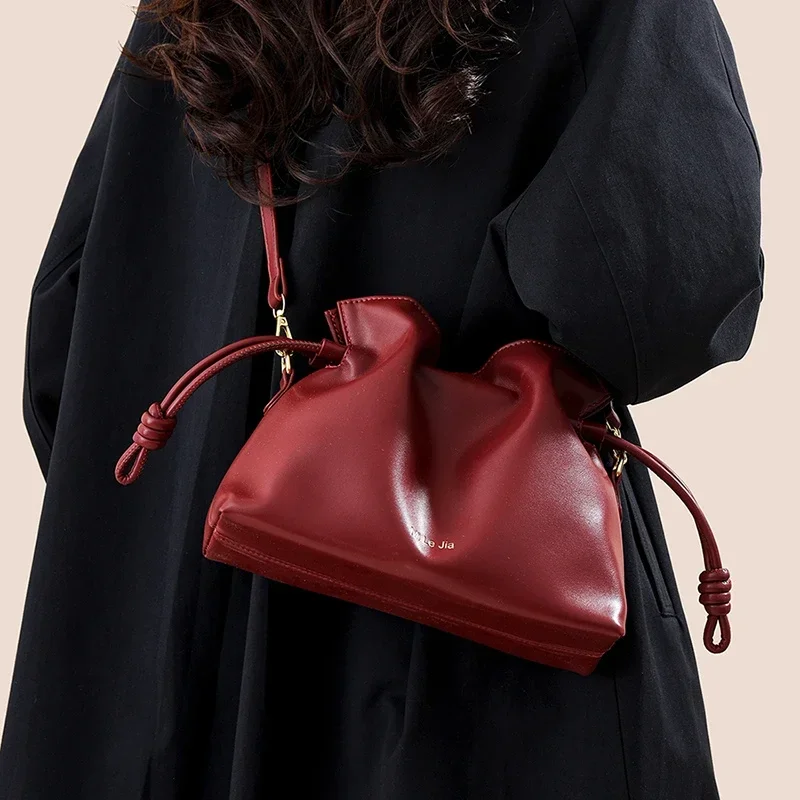 Large Capacity Fashionable PU Women's Shoulder Bag New Solid Color Simple Advanced Crossbody Bag Bolso Para Un Solo Hombro