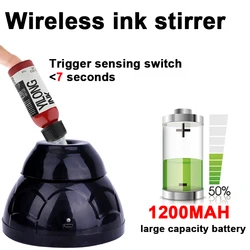 Compact Vortex Mixer for Nail Polish, Tattoo Pigment, and Ink with Non-Slip Base (Wireless ink stirrer)