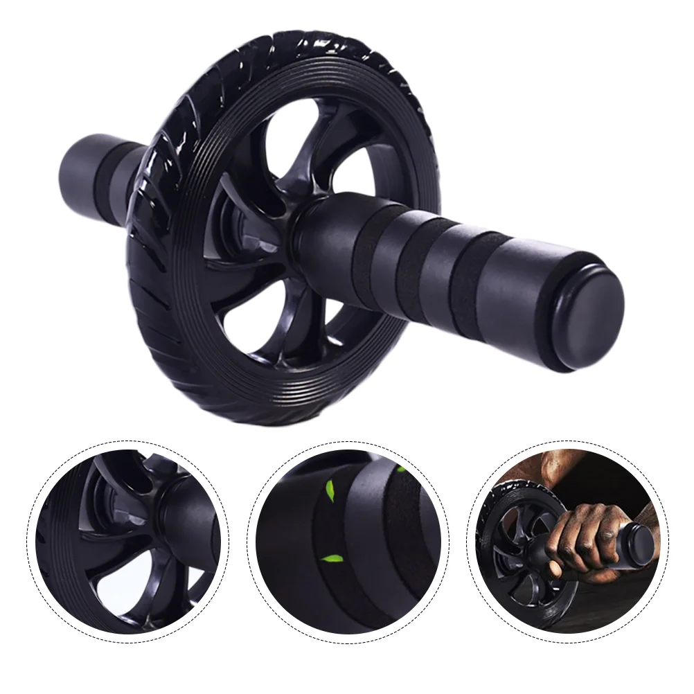 

Muscle Trainer Wheel Durable Black Abdominal Fitness Exercise Roller Abdominal Muscles Training Home Gym Fitness Equipment