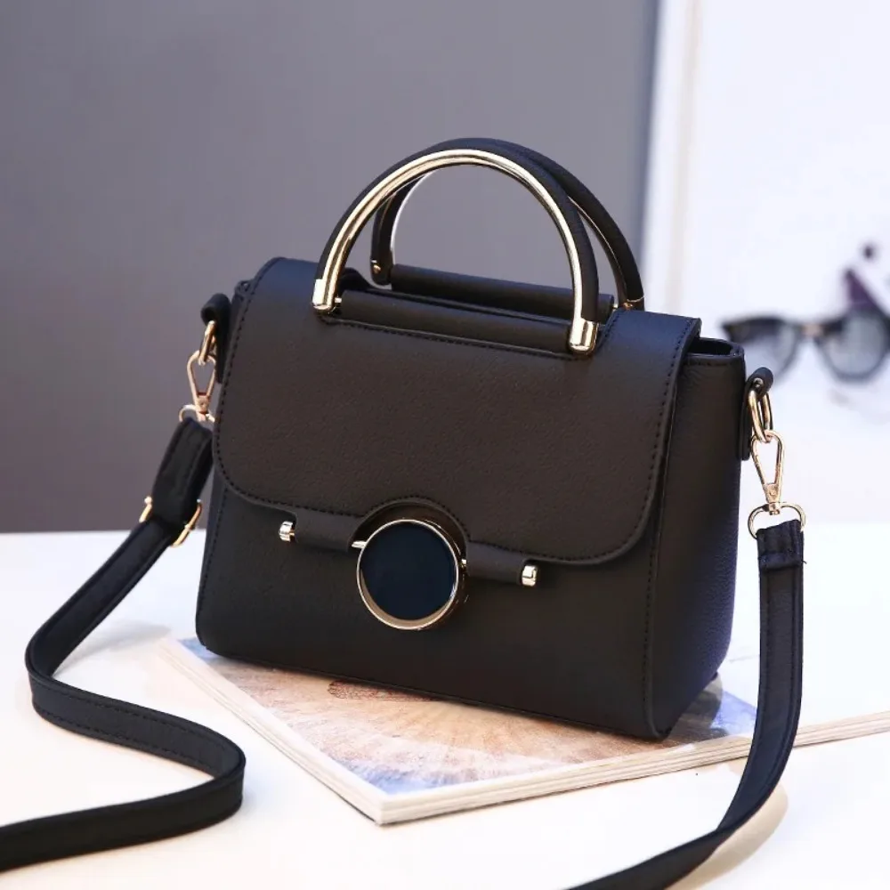 Women Handbag New Fashion Shoulder Bags for Lady Solid Totes Cute Shopping Messenger Bag Lock Black Red Color Hand Bags