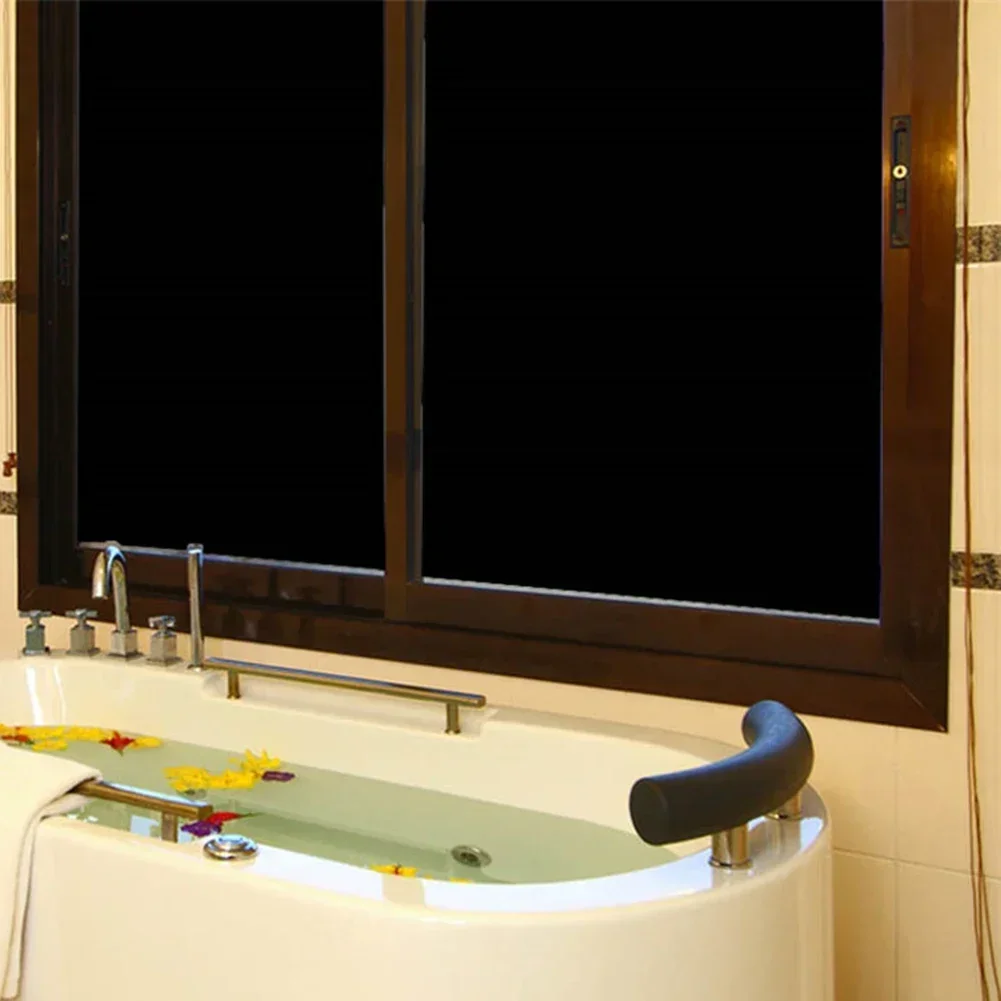 Pure Black Matte Sticker Removable Light Blocking Window Cloth DIY Total Blackout Glass Privacy Darkening Window Black Stickers window film window privacy film window tint sticker