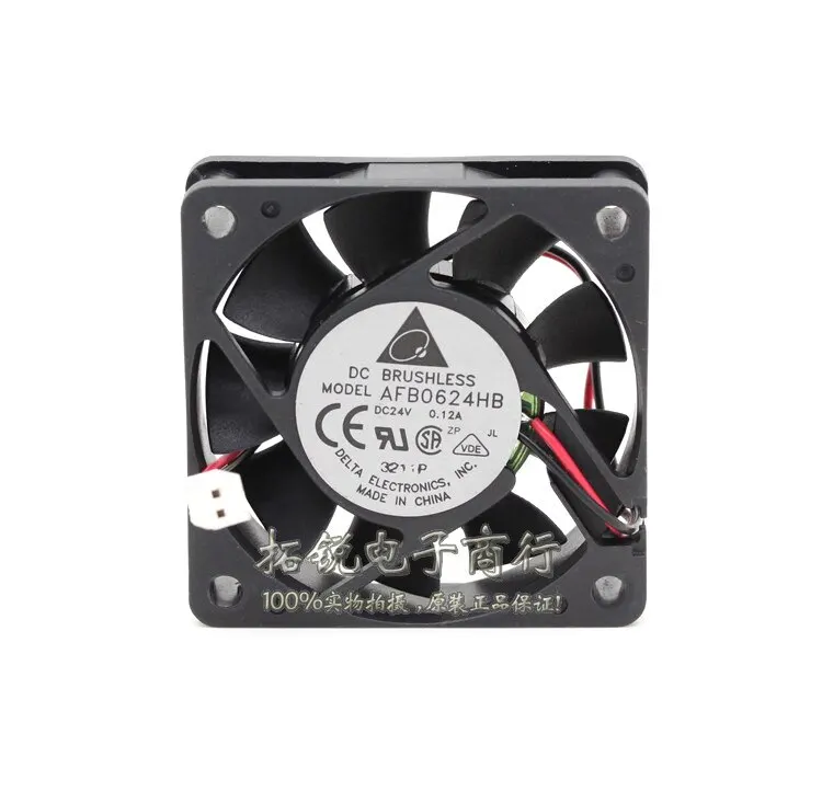 델타 AFB0624HB 6015 24V 0.12A 6CM 산업용 인버터 음소거 냉각 팬