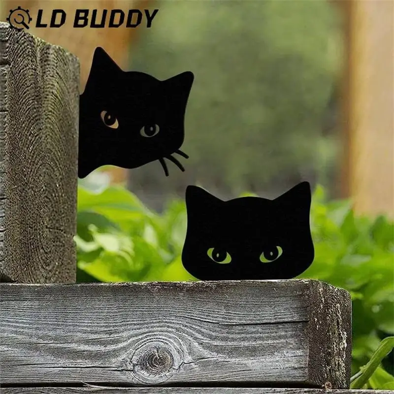 

Add Charm To Any Garden Peeping Cat Design Home Sculpture Weather Resistance Charming Animal Sculptures For Outdoor Decoration