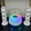 Home Wireless Bluetooth Audio Transparent HIFI Stereo Subwoofer with Colorful Atmosphere Desktop Speaker Support AUX TF Card 1