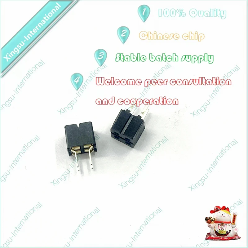 1PCS/ Piece CES-102-01-S-D Connector 4P Socket 2 Rows 2.54mm Female Socket Through Straight Pins Gold-plated