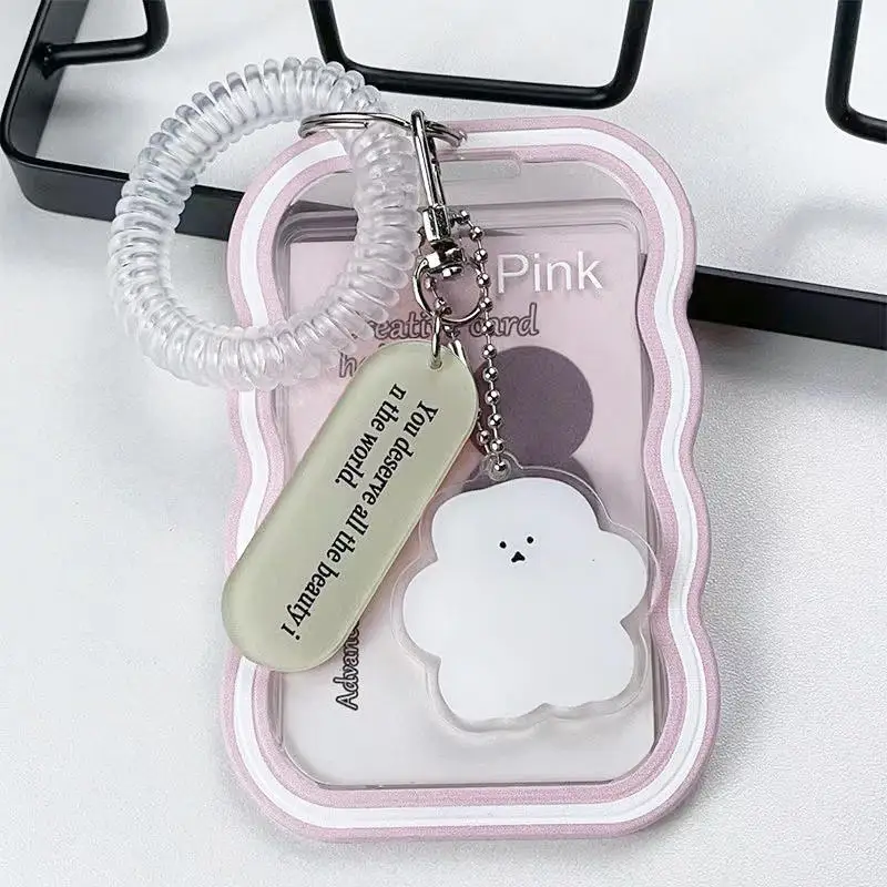 Kreatives Design Kpop Fotokartenhalter Transparenter Kartenhalter Schlüsselanhänger Fotohüllen Buskartenhalter Studentenausweishülle Fotoschutz – Detail 10
