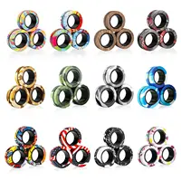 Random 3Pcs Fidget Spinner Magnetic Ring Toys Set Fingers Magnet Rings ADHD Stress Relief Magical Toys for Adult Kids Anxiety 1