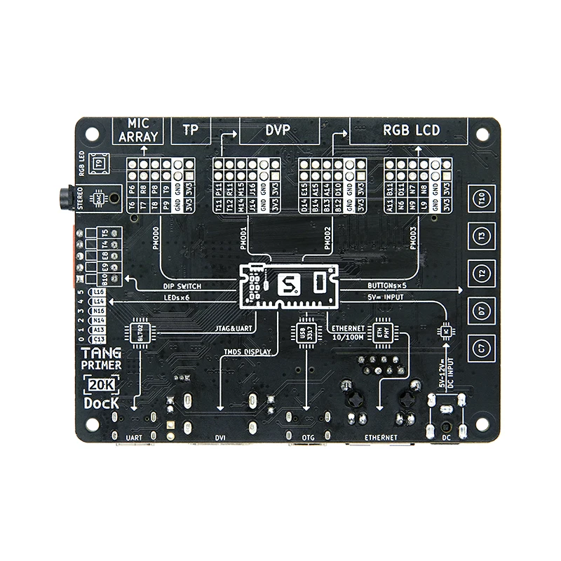 Sipeed Tang Primer GOWIN GW2A FPGA GoAI 20K Core Board / Lite ext-board / Dock ext-board 1Gbit DDR3 MIC Array Connector