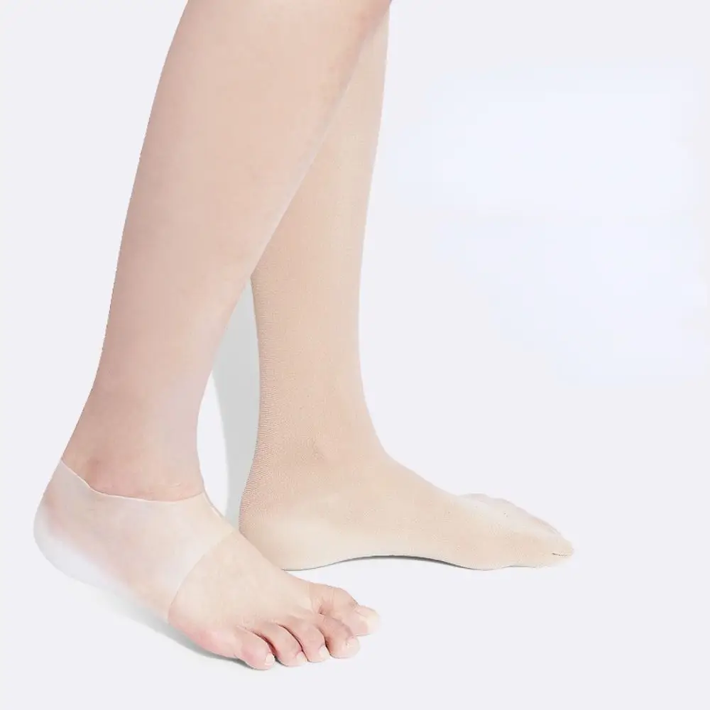 Portable Invisible Height Increased Insole Silicone Elastic Heel Cushion 2-6cm Insoles Unisex Gel Heel Pads