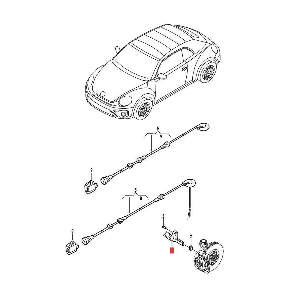 4Pcs ABS Wheel Speed Sensor Kit For Audi A3 S3 Q3 Q7 TT VW Passat B7 CC Tiguan Octavia Superb Leon Ateca auto speed sensor