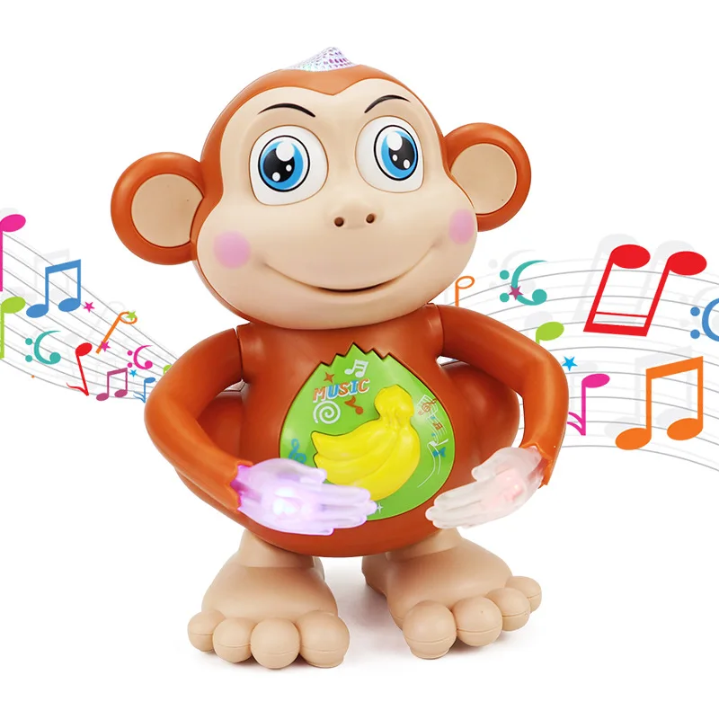 HOT SALE Children's Electric Dancing Monkey Singing Cartoon Toys Swing Walking Monkey Toy Phone Musical Toys Gift 2