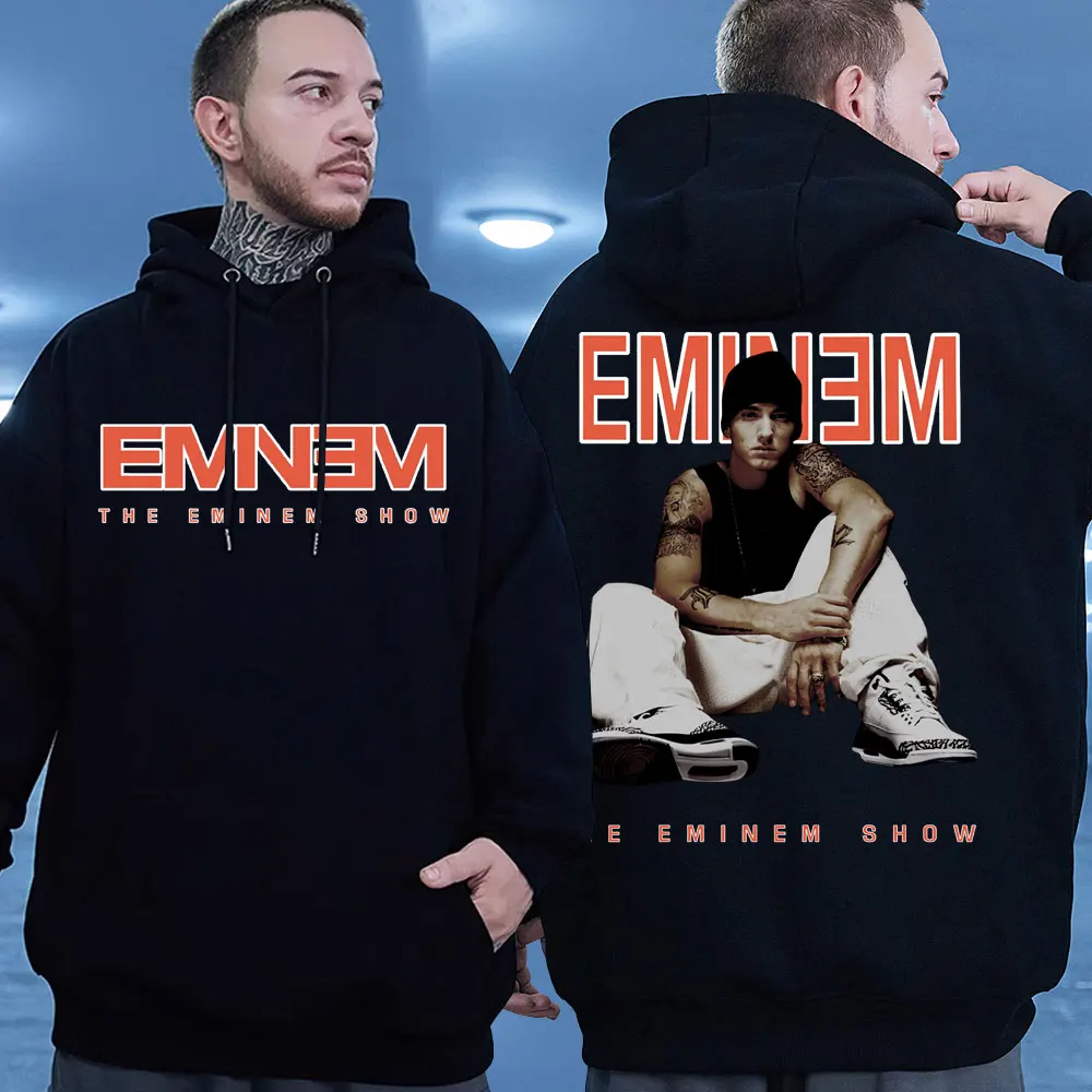

Rapper Eminem Anger Management Tour Hoodie Men Women's Vintage Harajuku Funny Rick Sweatshirts Fashion Long Sleeve Pullover Male