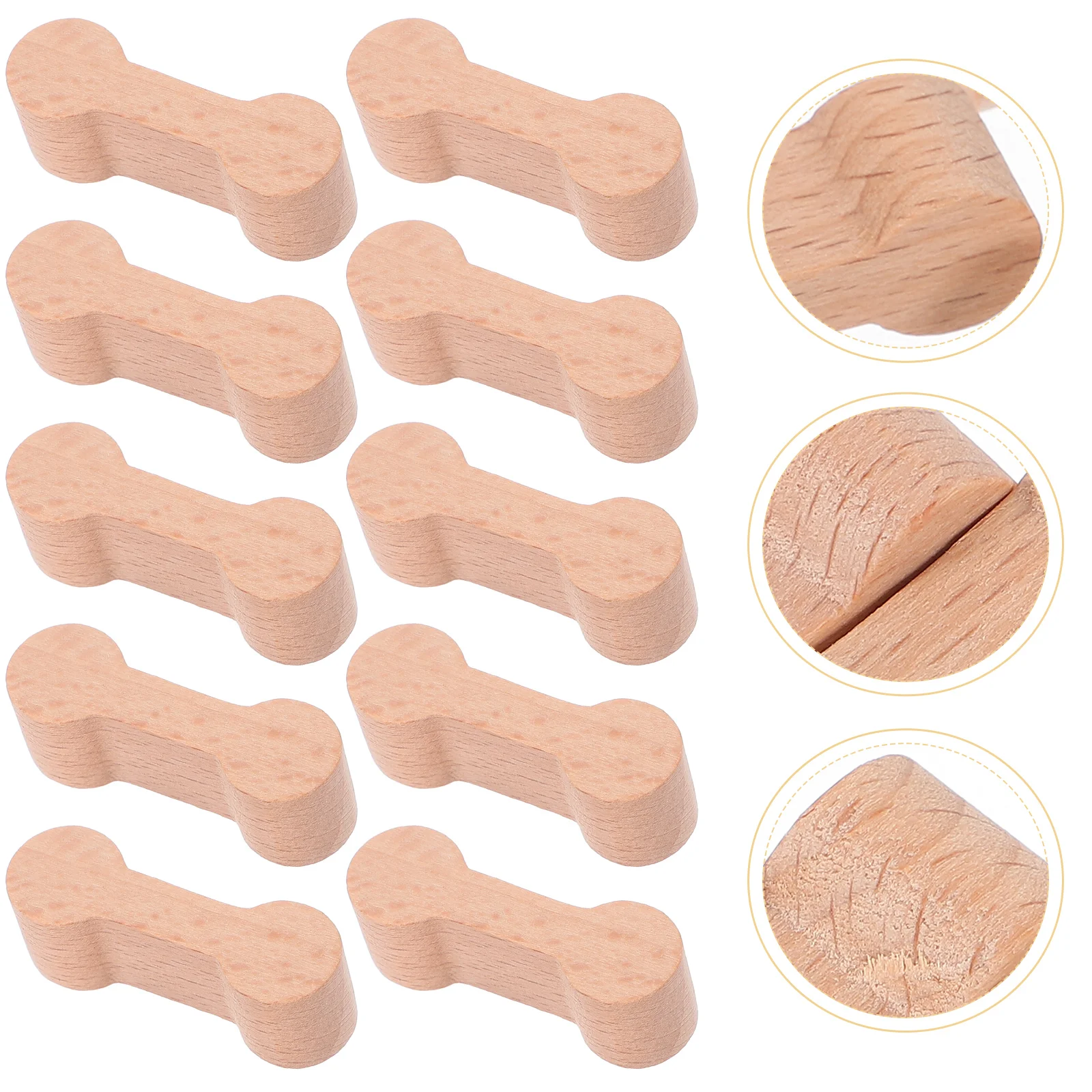 

16 Pcs Wooden Track Accessories Train Connector Decorative Adaptors DIY Toys Playing Children Railway Model Component Kids