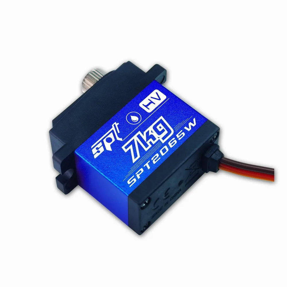 SPT 2065W 7kg 방수 서보 25T 90-120 지원 고압 모든 메탈 기어 12g 마이크로 스티어링 기어 기어 시프트 차동