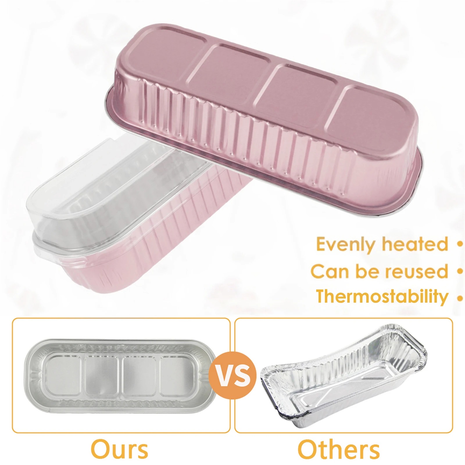 50 Piece Set Mini Loaf Pans with Lids and Spoons 3