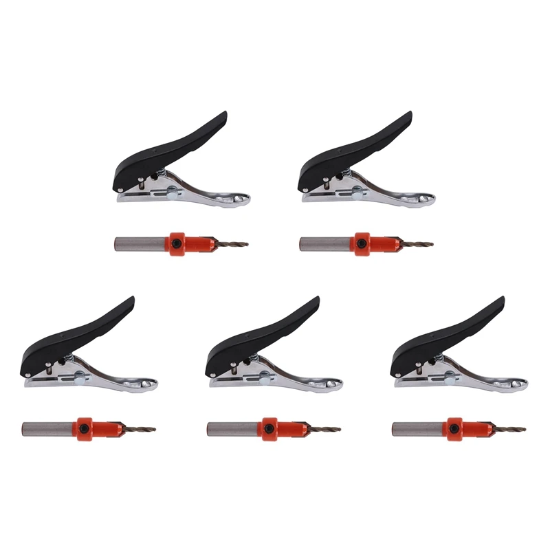 

5X Screw Covers Hole Punch 8Mm Aperture Round Punch Pliers Credit Photo Card Corner Round Puncher Plier Paper Cutter