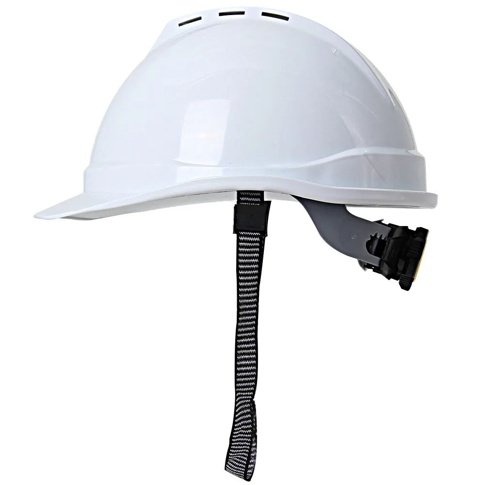 Safety Helmet V-shaped Breathable Site Protective Work Cap ABS Construction Engineer Adjustable Hard Hat Resistance Anti-Impact