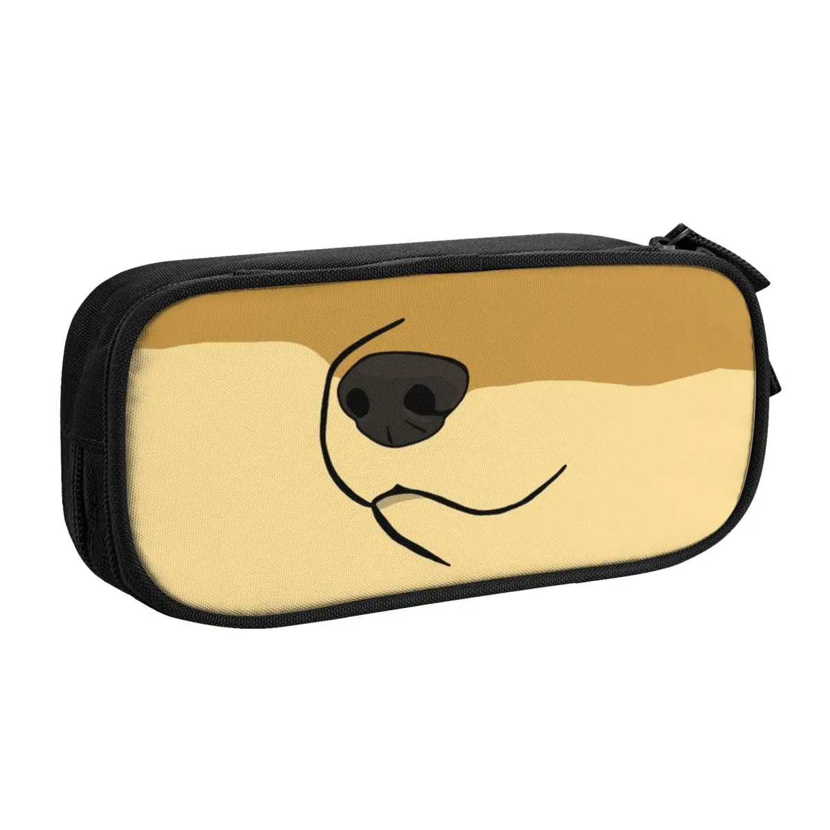 사용자 정의 Shiba Inu Doge Meme 한국어 연필 케이스 대용량 Kawaii 일본 사냥 개 연필 가방 파우치 학생 문구