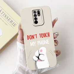 Charming Panda Avocado Silicone Square Matte Phone Case for Redmi 9 (Case-c01)