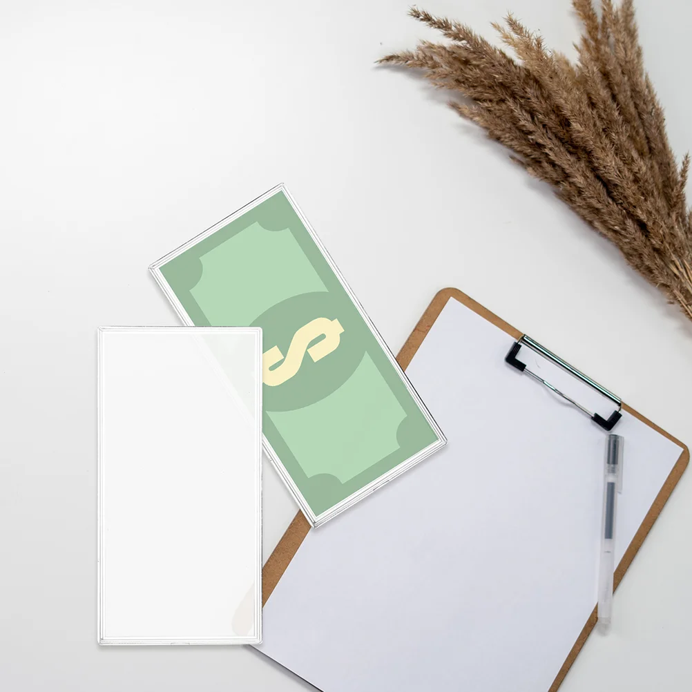 

8 шт. коробка для коллекционирования банкнот, прозрачная фотография, держатель для денег, банкнот, монет, пластиковая карта