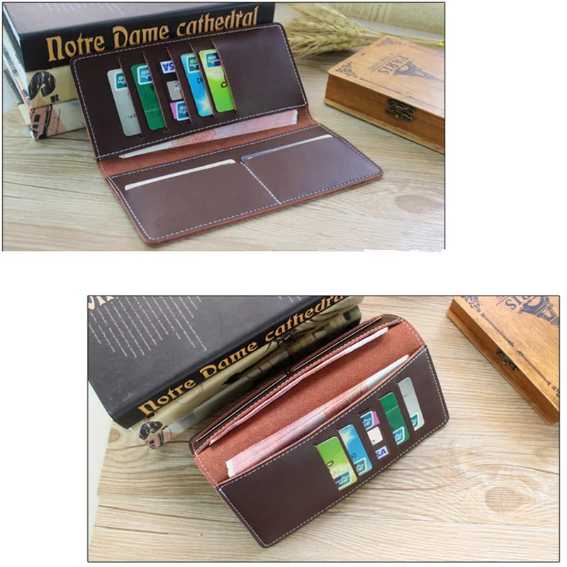 Leather Craft Tools 1Set Long Wallet Acrylic Template Leather Stencil Pattern DIY Lady Clutch Long Purse