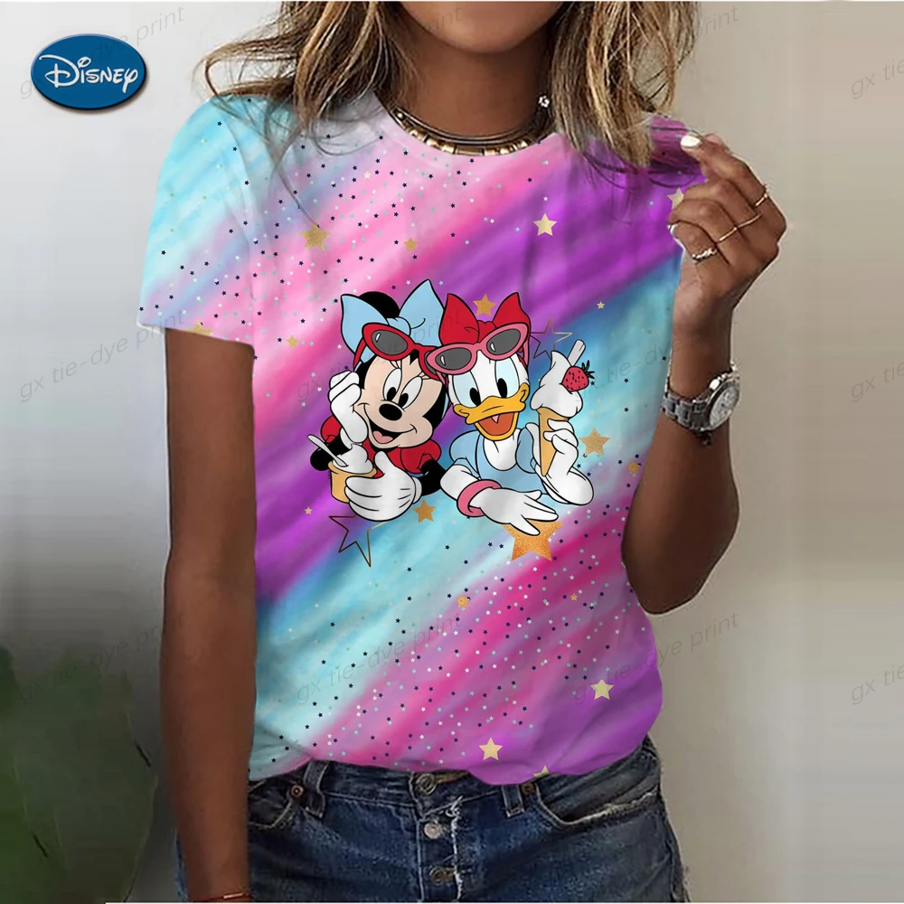 

Disney Mickey Mouse Donald Duck T-shirts Kawaii 3D Print Kids T Shirt Summer Fashion Cartoons Tshirt Boy Girl Unisex Tshirt Tops