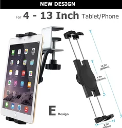 Universal Adjustable Metal Tablet & Phone Stand (4 -13 Inch)