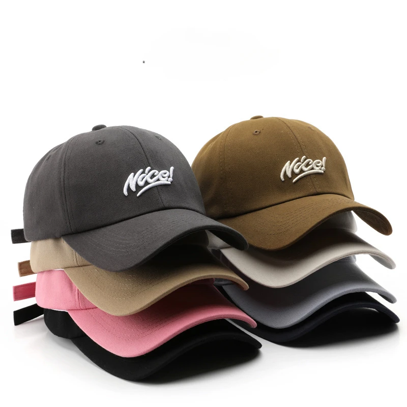 

Korean version of male and female personality letter embroidery baseball cap outdoor travel sports sun hat male driver cap