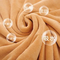 Grande serviette de bain en microfibre épaisse, serviette en microfibre polyvalente Super absorbante et à séchage rapide 2